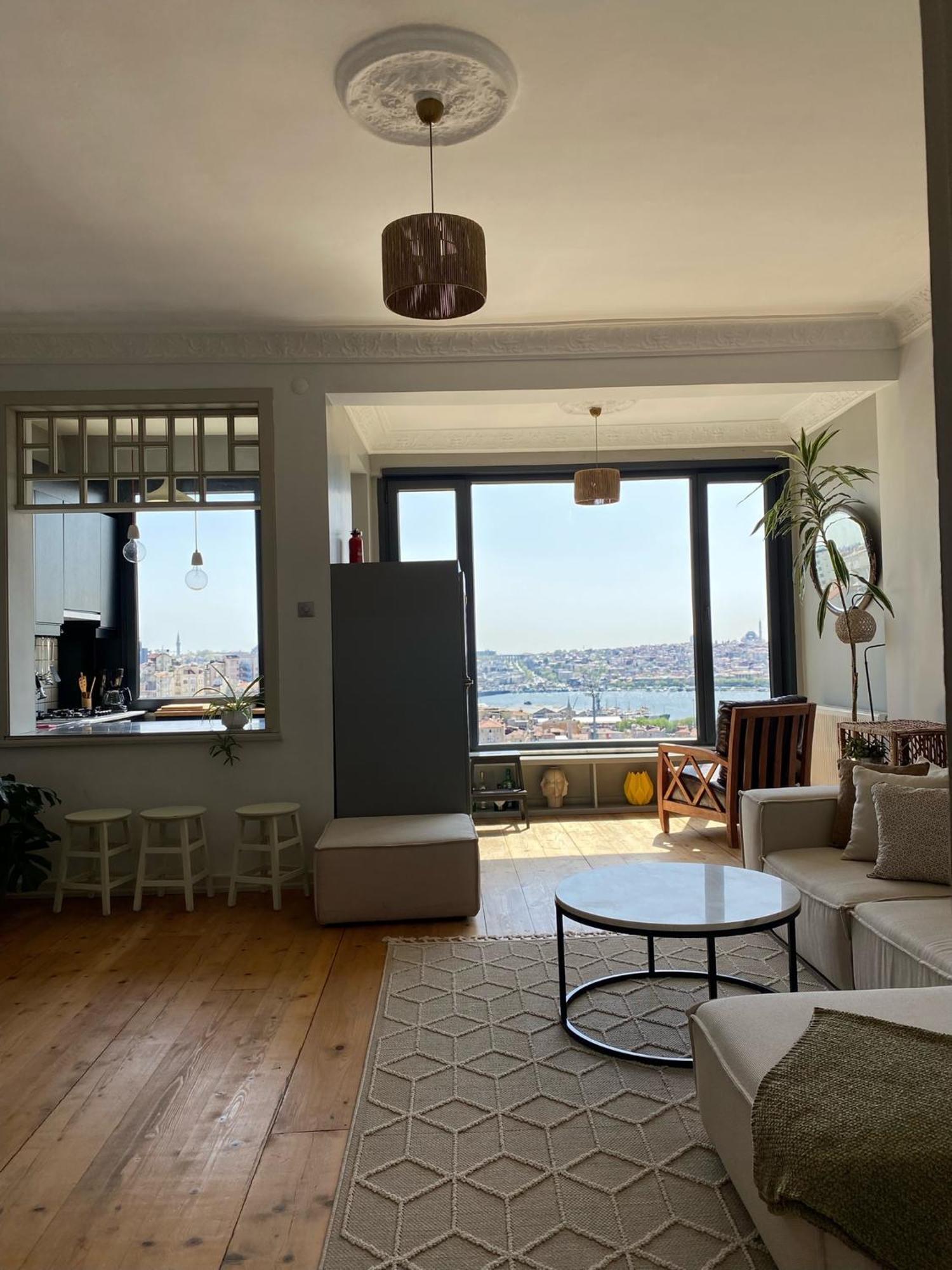 Fantastic Golden Horn View In Beyoglu, Cozy Design Apartment Istanbul Exterior photo